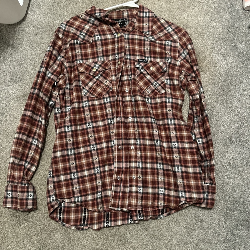 Wrangler pearl snap